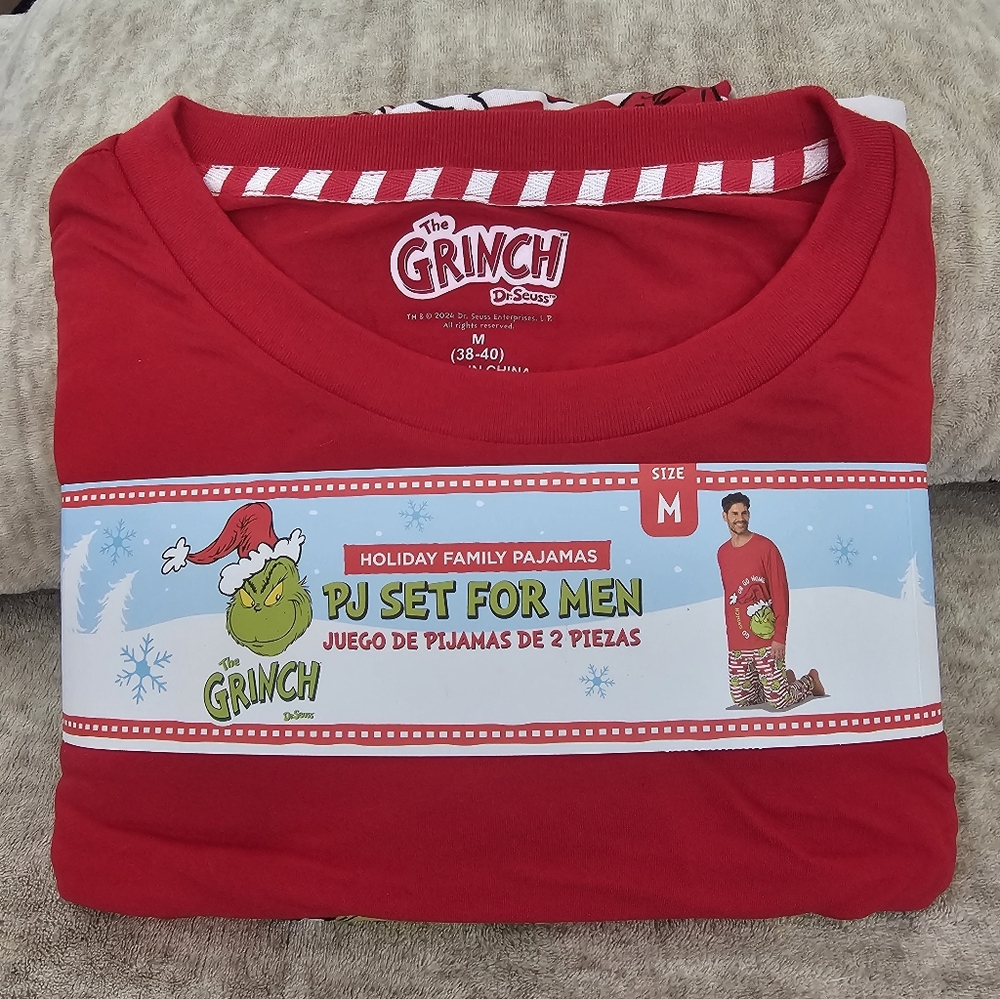 The Grinch Holiday Pajama Set for Men Or Women Medium
